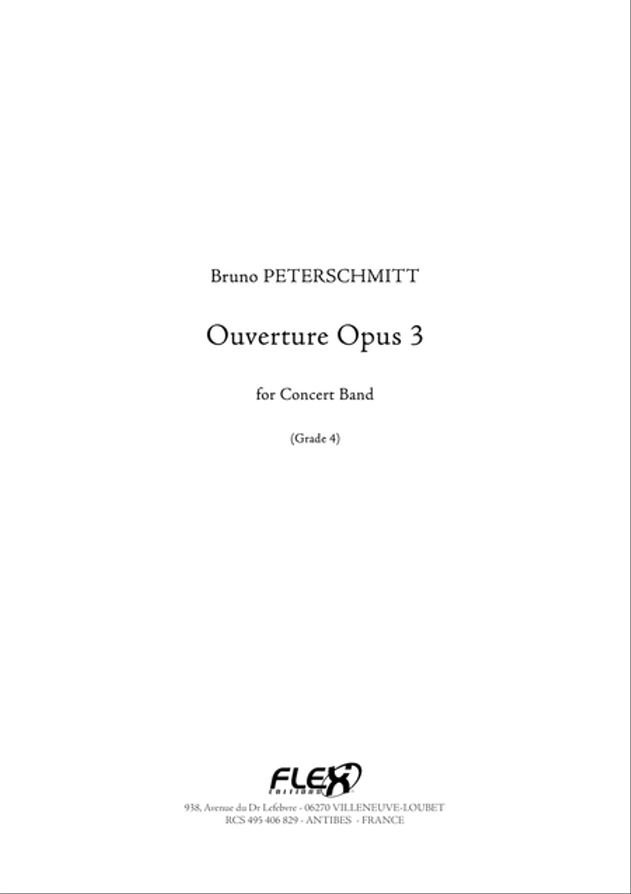 Ouverture Opus 3 Concert Band scores gallery preview page 1