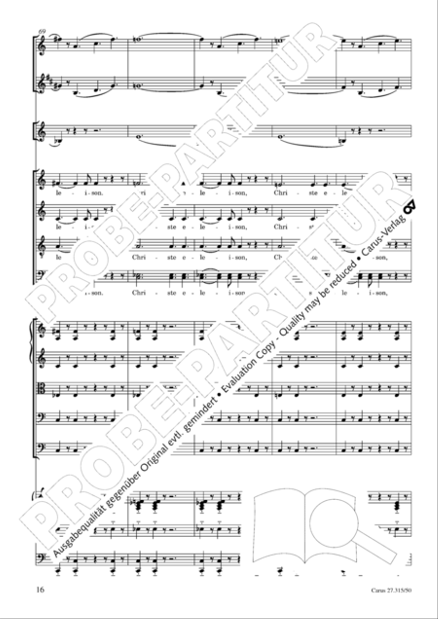 Requiem in C major 4-Part scores gallery preview page 19