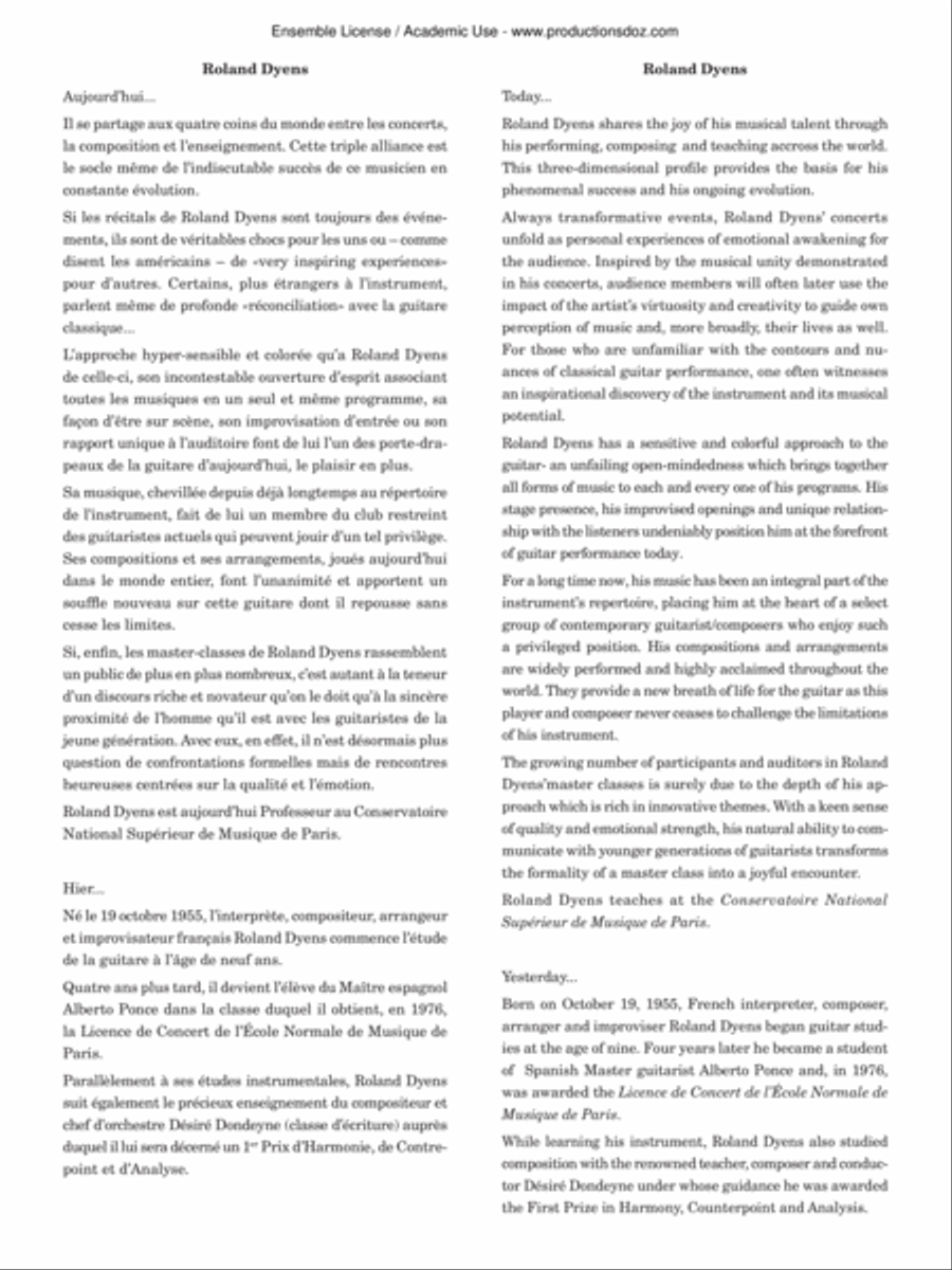 Anyway Classical Guitar scores gallery preview page 2