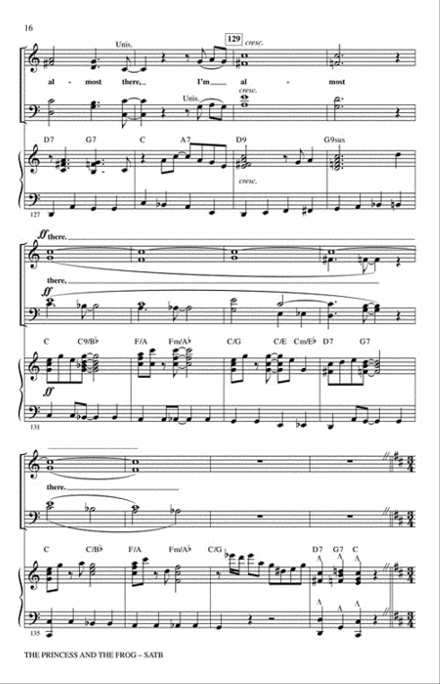 The Princess and the Frog 4-Part scores gallery preview page 3