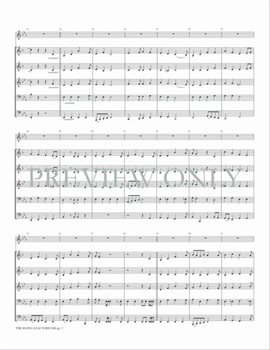 The Maple Leaf Forever Choir scores gallery preview page 4