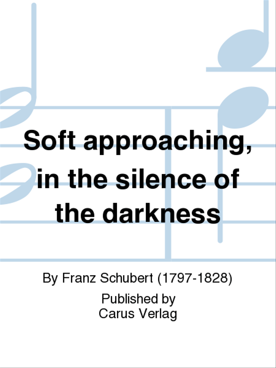 Soft approaching, in the silence of the darkness (Standchen) TTBB scores gallery preview page 1