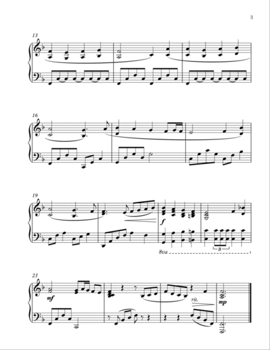 A Prelude to Christmas: 18 Intermediate Piano Solos Piano Solo scores gallery preview page 4