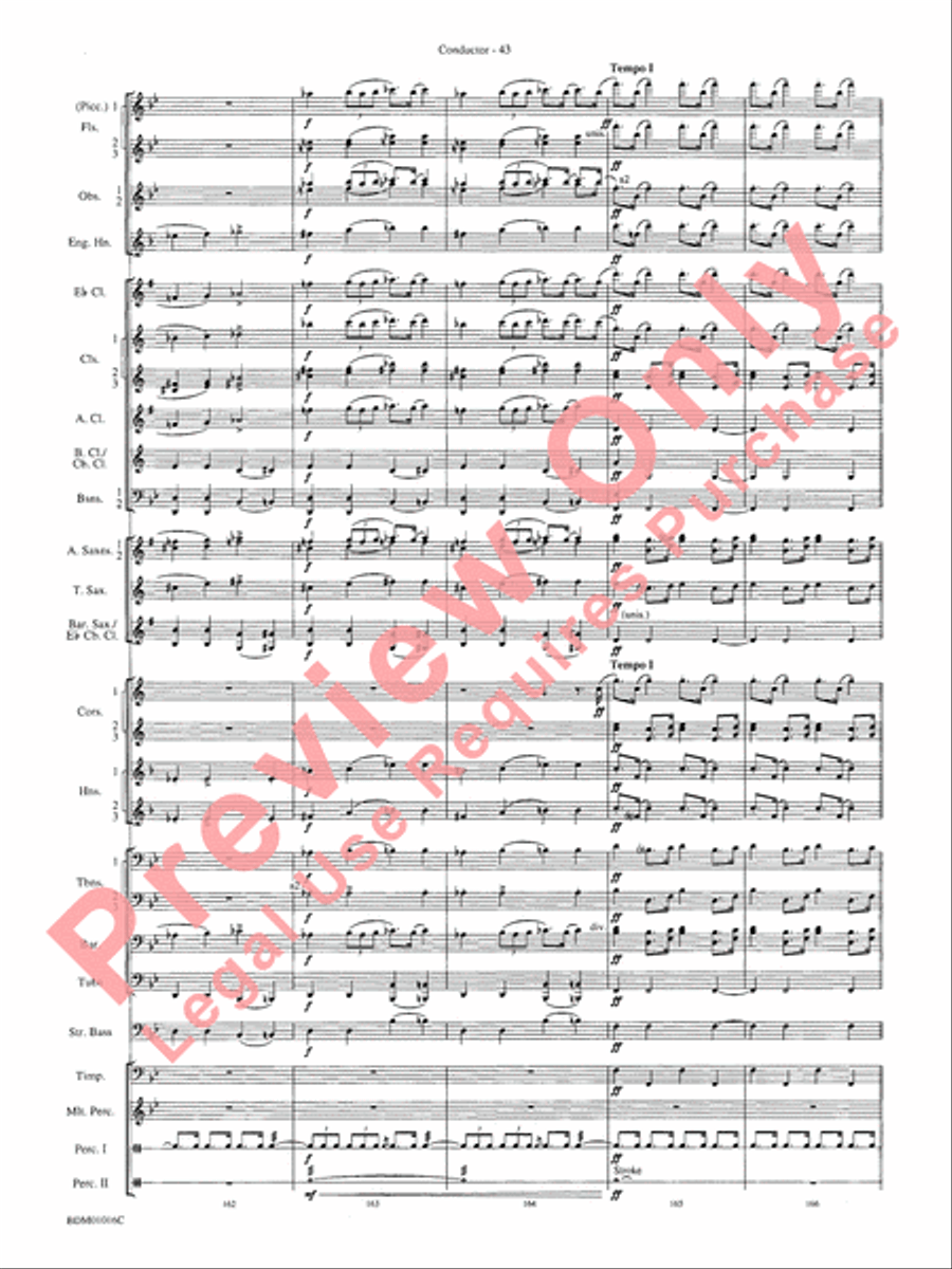 Fanfare and Allegro Concert Band scores gallery preview page 46