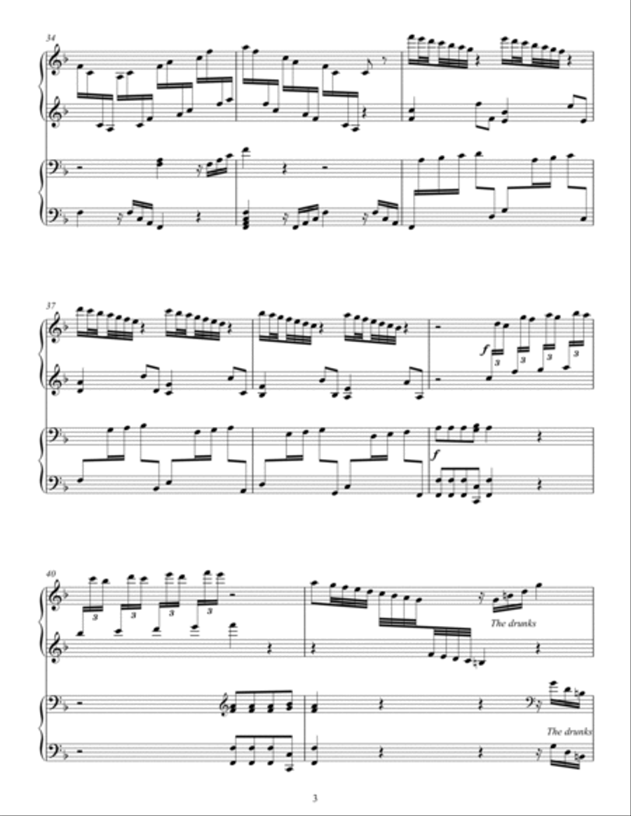 Vivaldi - The Four Seasons (complete) piano duet 1 Piano, 4-Hands scores gallery preview page 3