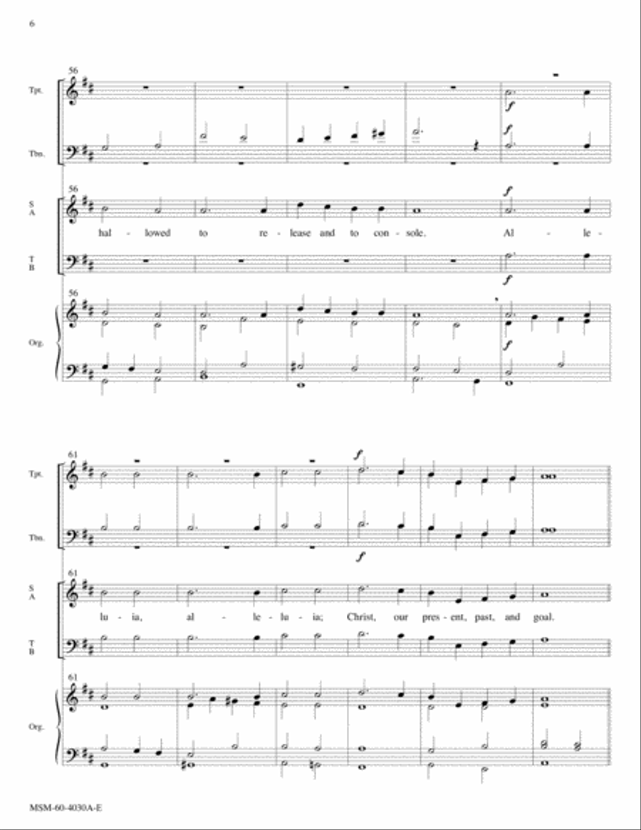 Rise, O Church, like Christ Arisen Choir scores gallery preview page 6