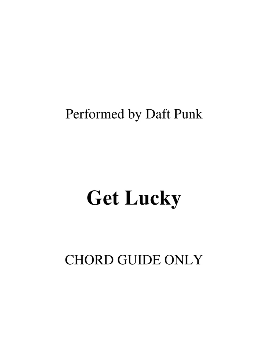 Get Lucky Piano scores gallery preview page 1