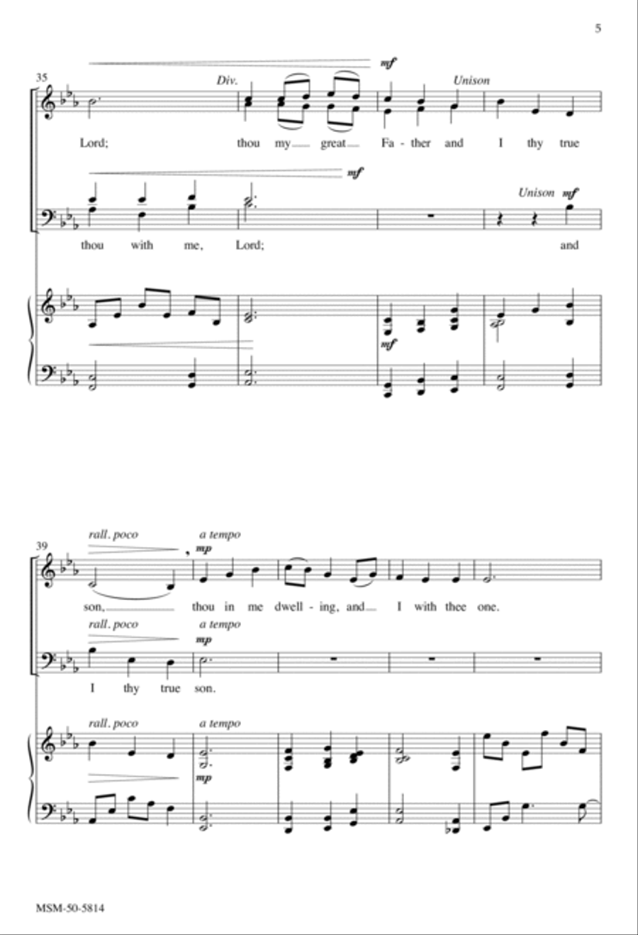 Be Thou My Vision 4-Part scores gallery preview page 5
