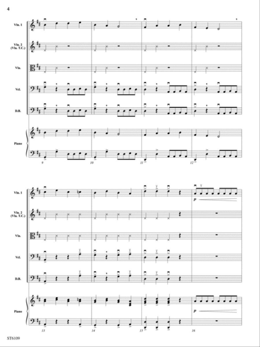 Rhythm 'n' Blues: Score Rhythm 'n' Blues: Score String Orchestra scores gallery preview page 4