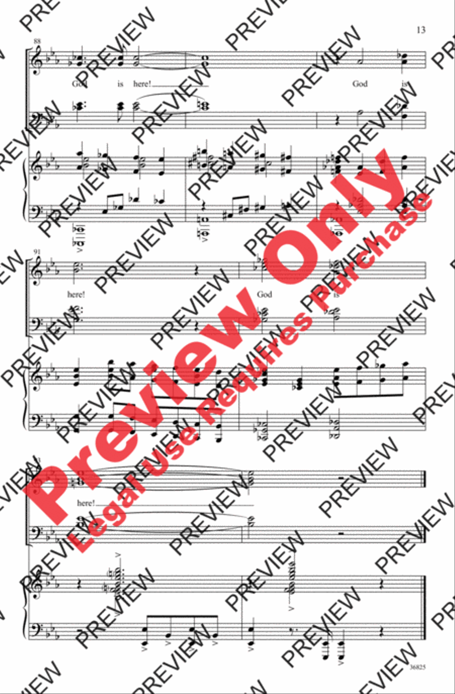 God Is Here God Is Here 4-Part scores gallery preview page 13