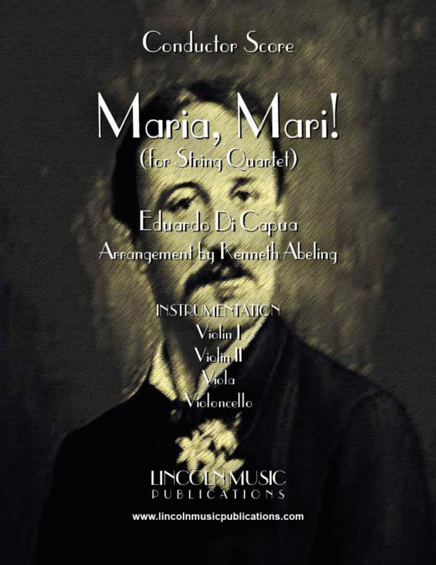 Maria, Mari! (Oh Marie) for String Quartet) String Quartet scores gallery preview page 1