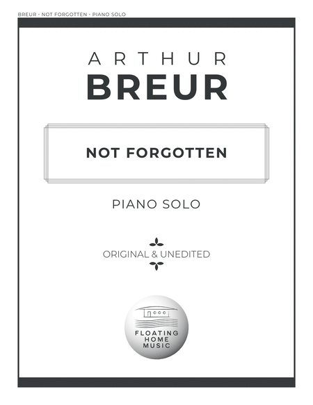 Not Forgotten - Piano Solo image number null
