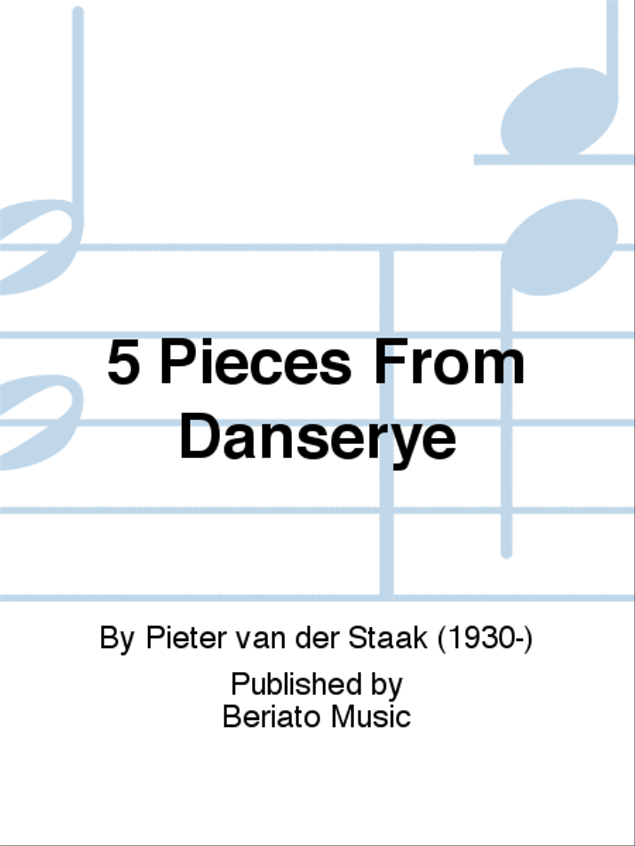 5 Pieces From Danserye Guitar Ensemble scores gallery preview page 1