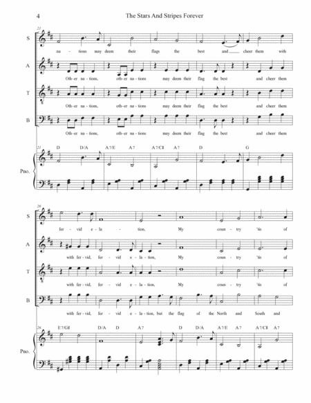 The Stars and Stripes Forever (SATB) image number null