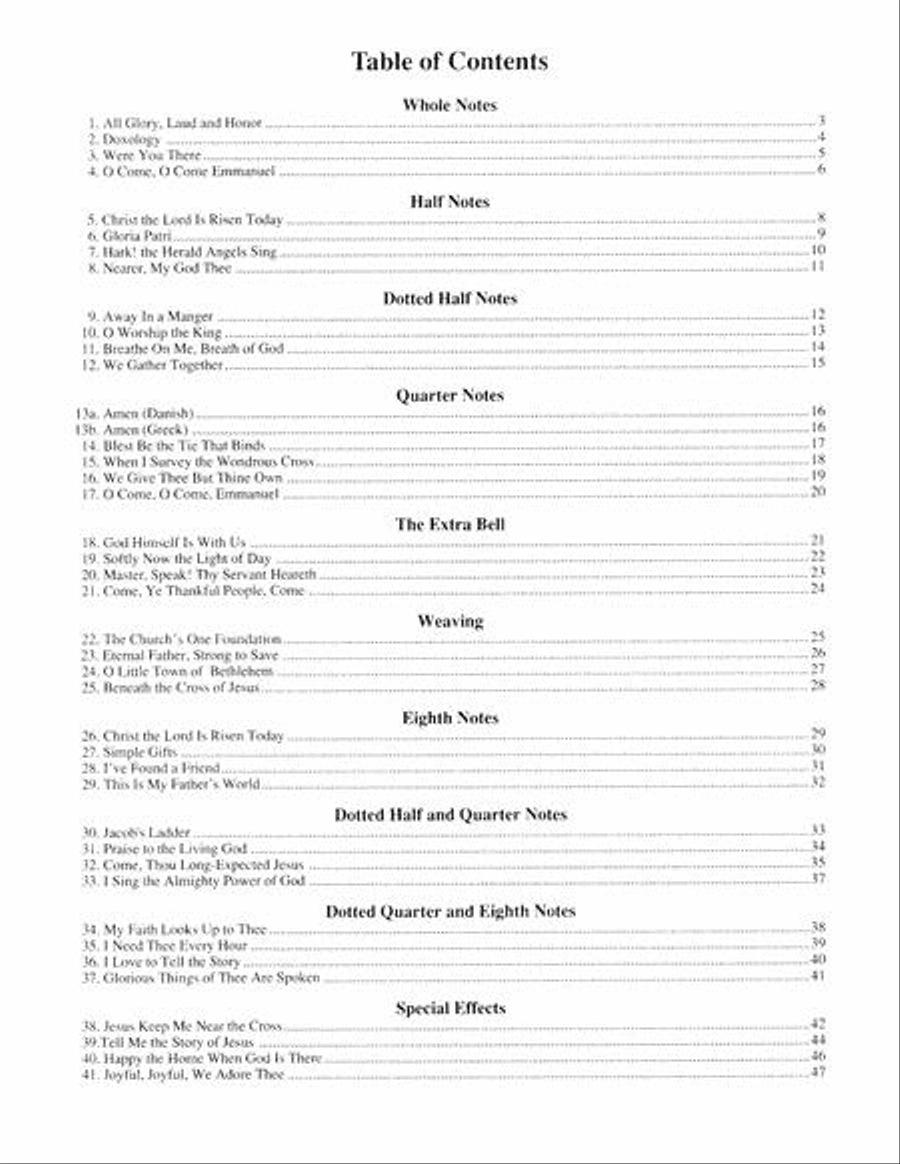 Learning to Ring Standard Hymns