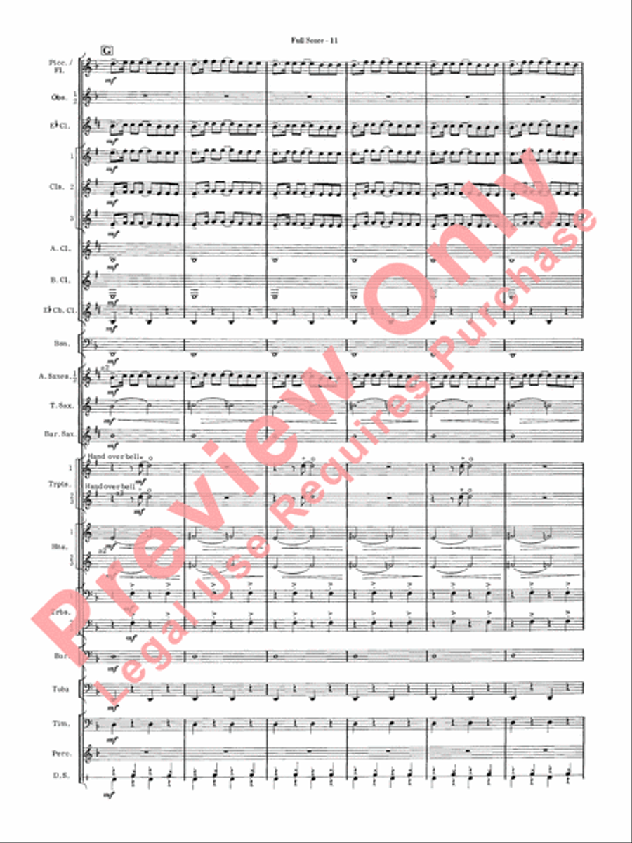 James Bond Suite Concert Band scores gallery preview page 13