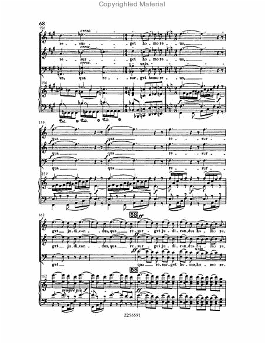 Grande Messe du Morts, H 75 Choir scores gallery preview page 68