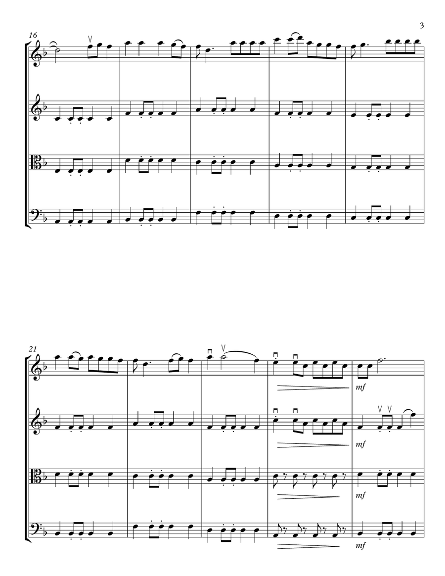 High Hopes String Quartet scores gallery preview page 3