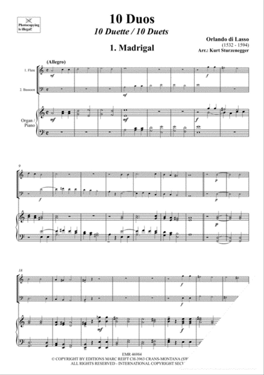 10 Duos 10 Duos Bassoon scores gallery preview page 3