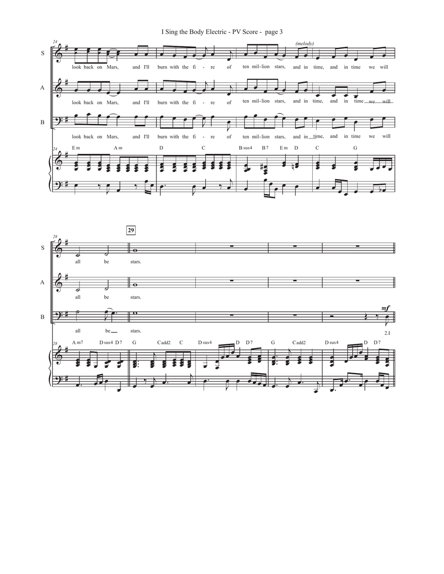 I Sing The Body Electric 3-Part scores gallery preview page 3