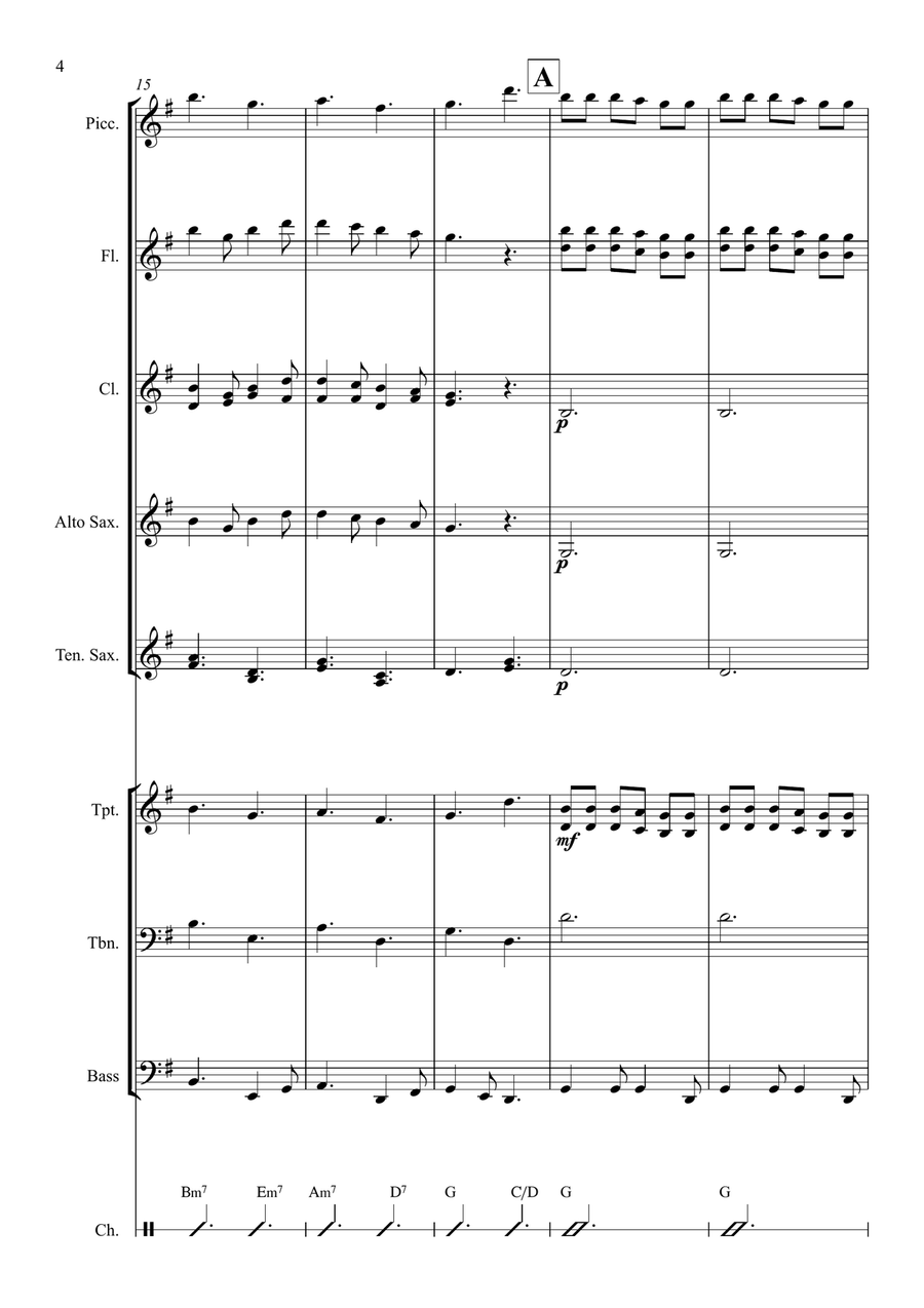 Canta Meu Povo Canta Meu Povo Marching Band scores gallery preview page 4