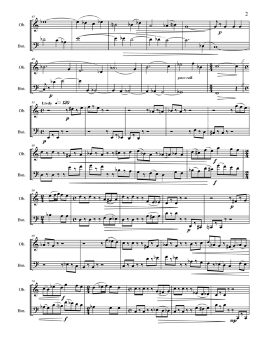 Kathies's Assortment Woodwind Duet scores gallery preview page 4