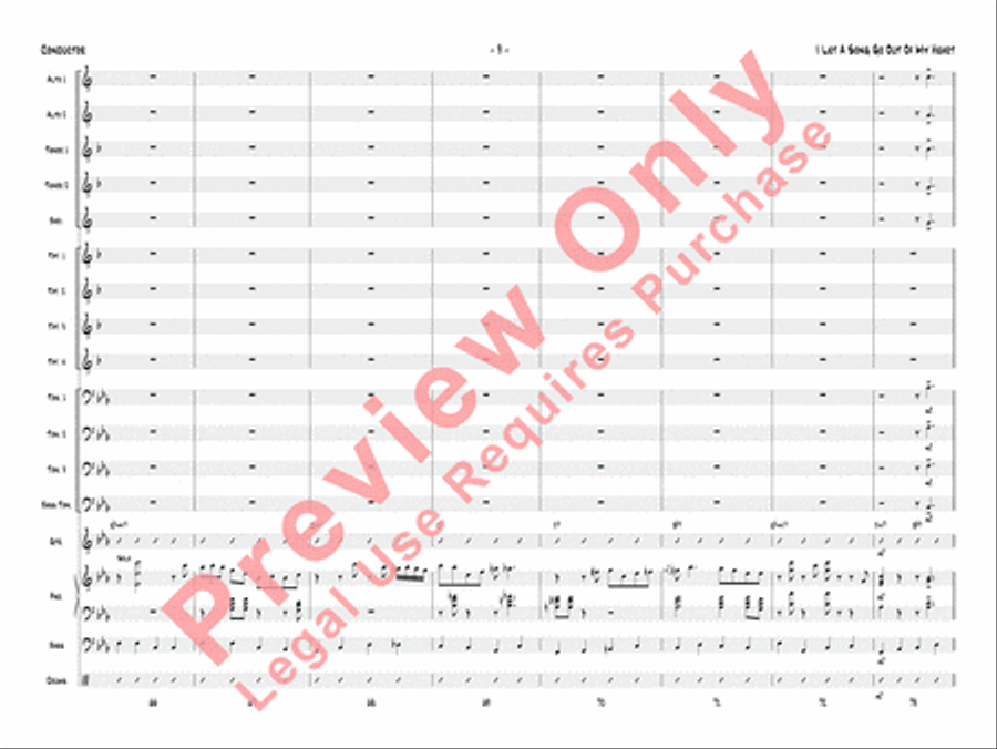 I Let a Song Go Out of My Heart Jazz Ensemble scores gallery preview page 12