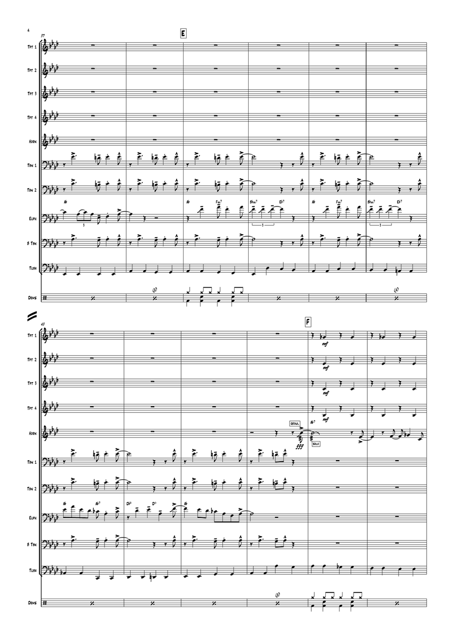 Flying Home Flying Home Brass Ensemble scores gallery preview page 6