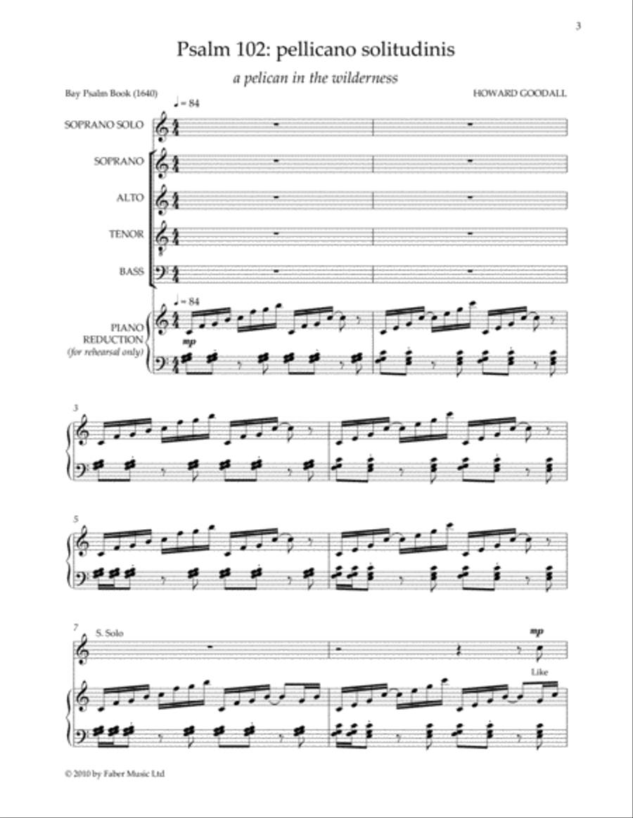 Psalm 102 4-Part scores gallery preview page 3