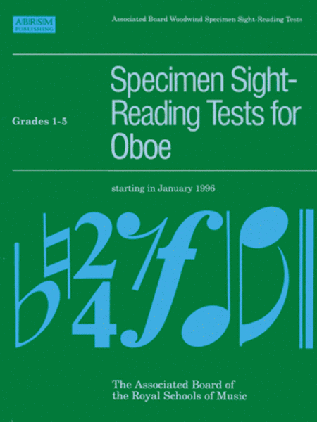 Specimen Sight-Reading Tests for Oboe Grades 1-5