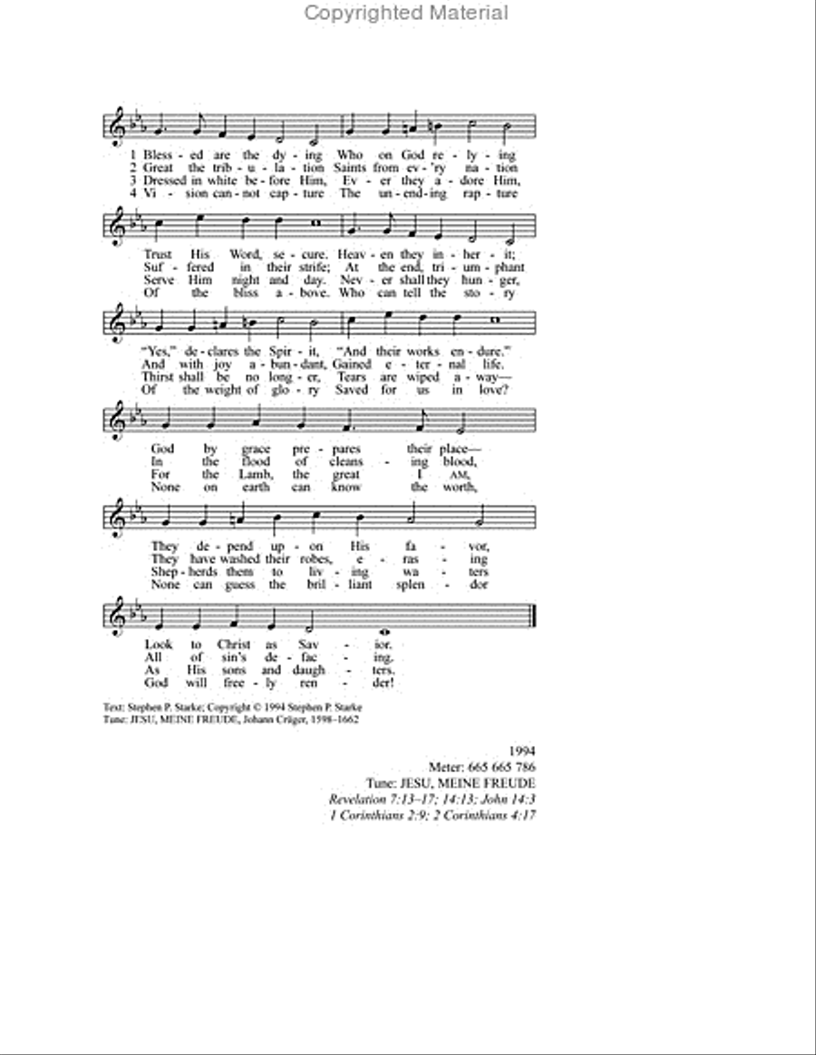 O Sing of Christ: The Hymns of Stephen P. Starke, Volume 1 Hymn Anthems scores gallery preview page 14