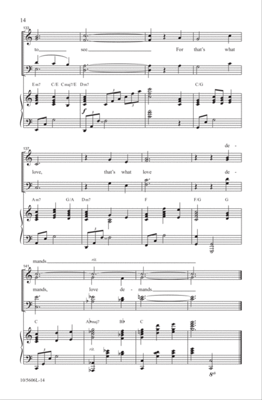 What Love Demands 4-Part scores gallery preview page 14