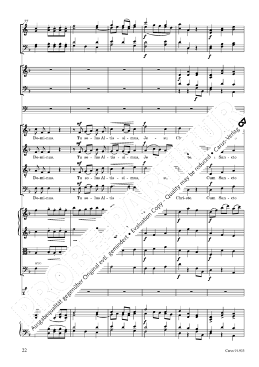 Missa carminum 4-Part scores gallery preview page 25