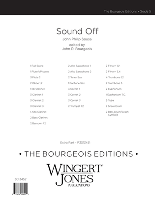 Sound Off - Full Score