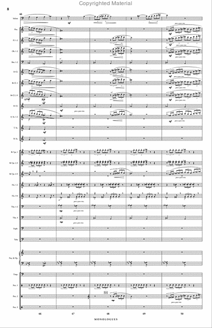 Monologues Concert Band scores gallery preview page 9