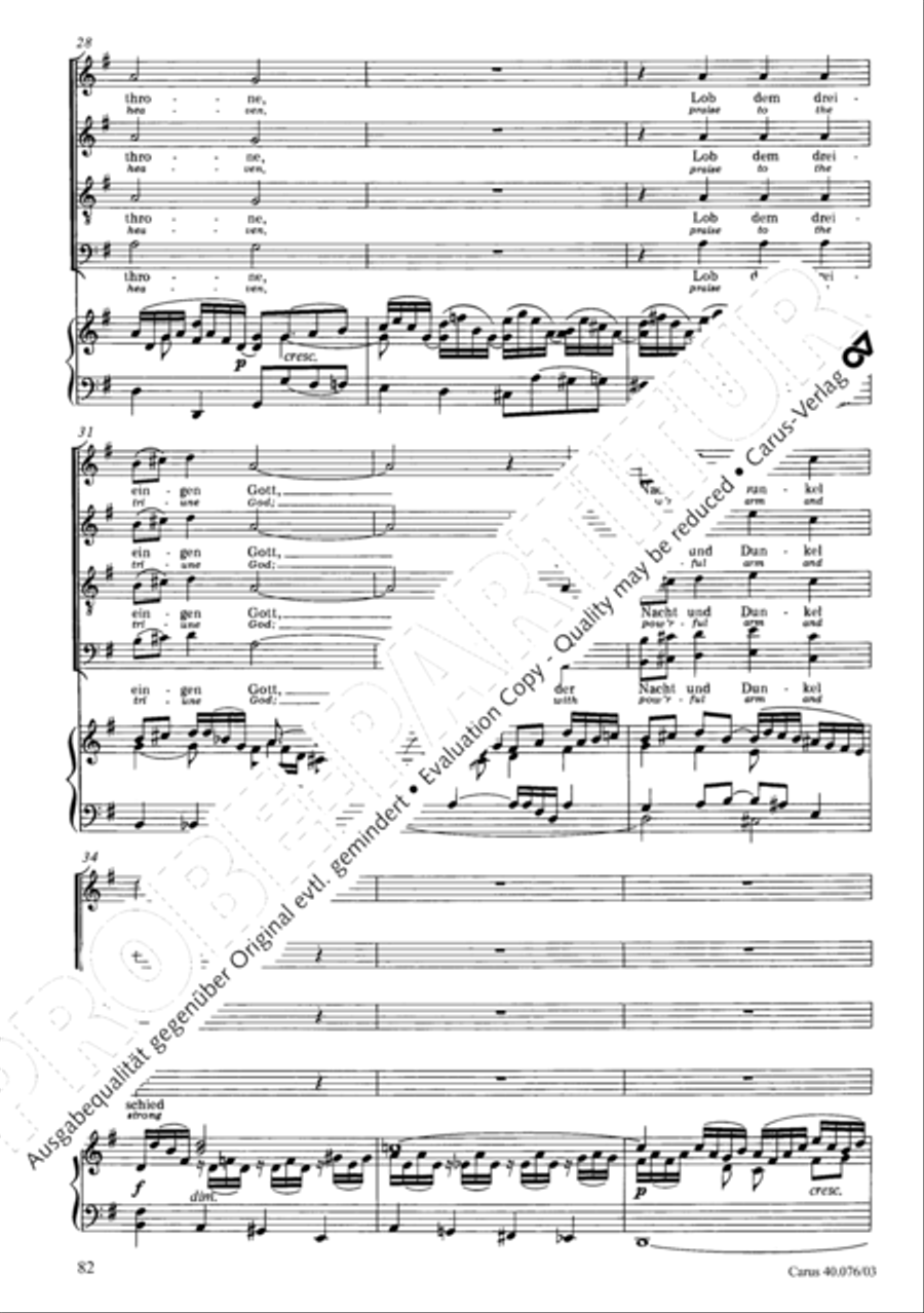 Hymn of Praise, MWV A 18 SSAATB scores gallery preview page 83