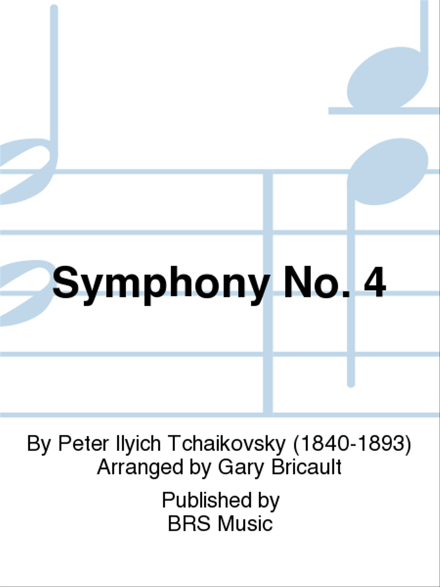Symphony No. 4 Bass Saxophone scores gallery preview page 1