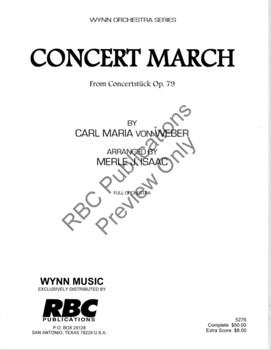 Concert March Full Orchestra scores gallery preview page 2