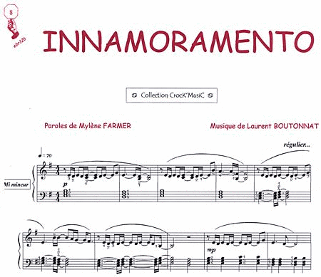 Innamoramento (Collection CrocK'MusiC) by Mylene Farmer Piano Solo - Sheet Music