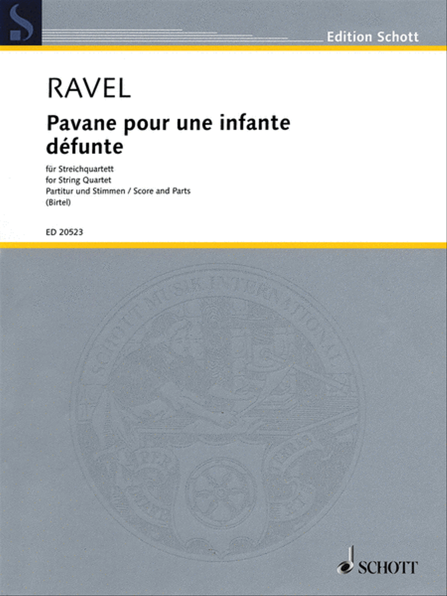 Pavane pour une infante défunte for String Quartet / String Quartet scores gallery preview page 1