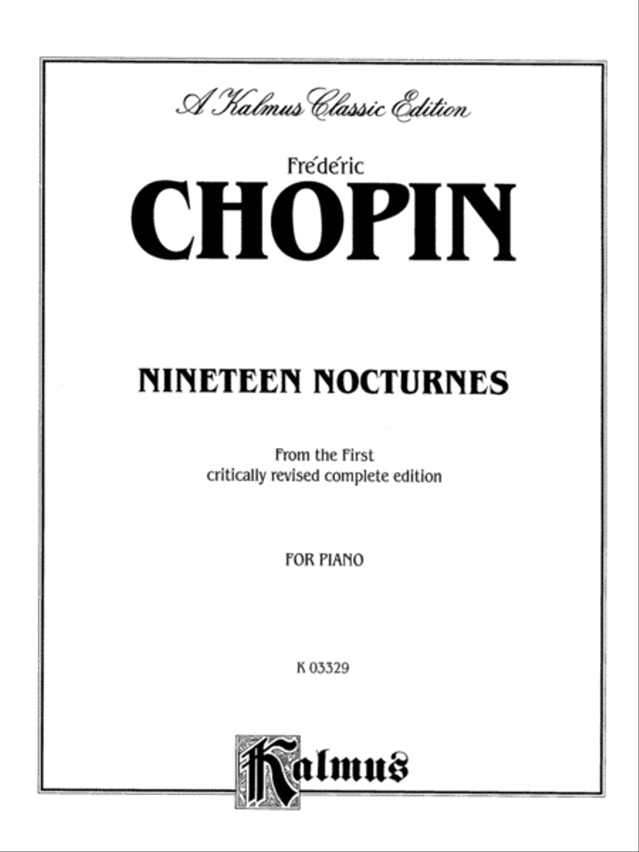 Nineteen Nocturnes Piano Solo scores gallery preview page 2