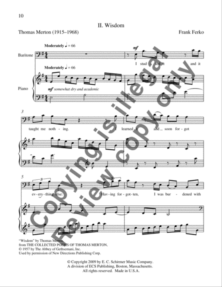 Merton Songs Piano, Vocal scores gallery preview page 4