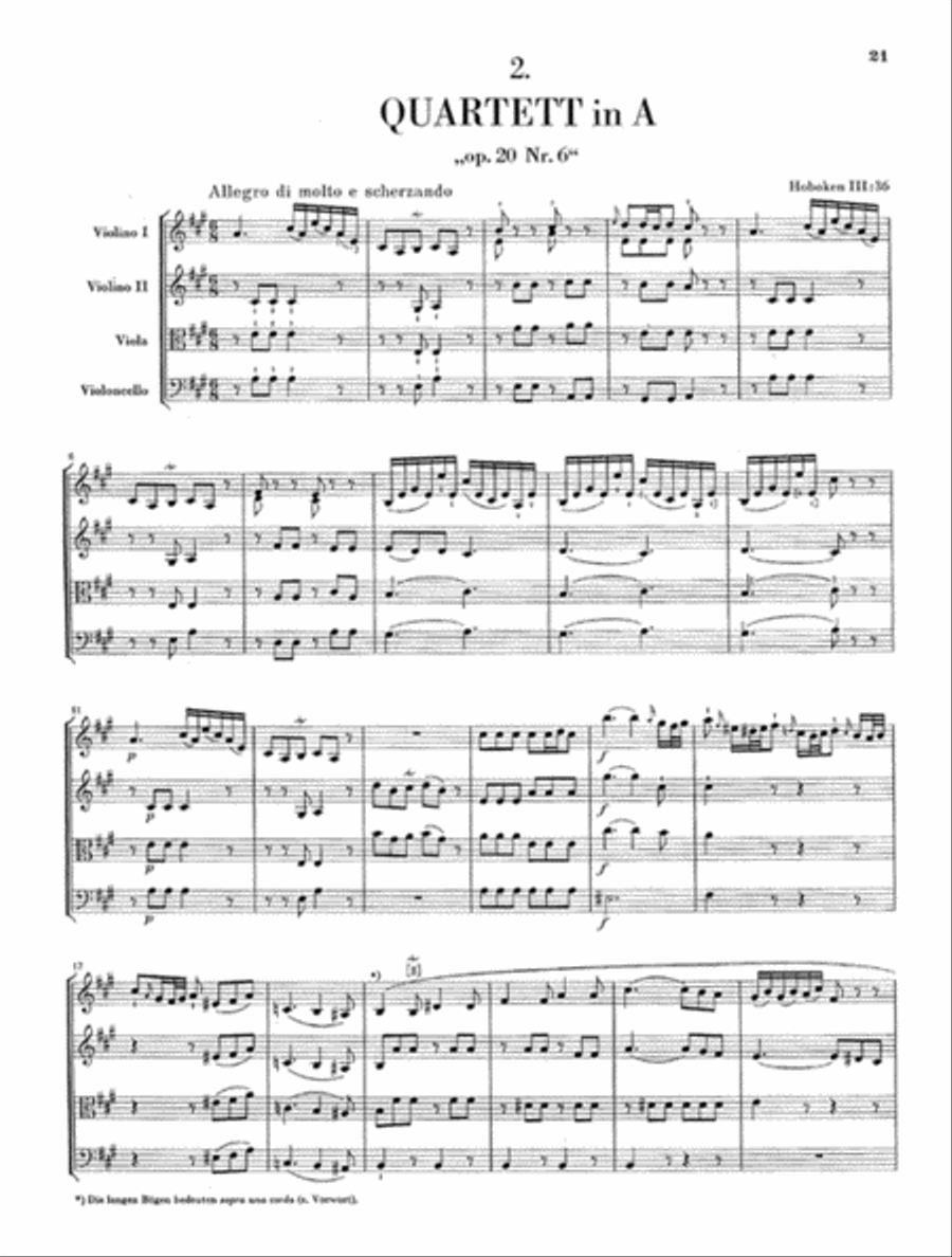 String Quartets op. 20 und op. 33 Heft 3 String Quartet scores gallery preview page 5