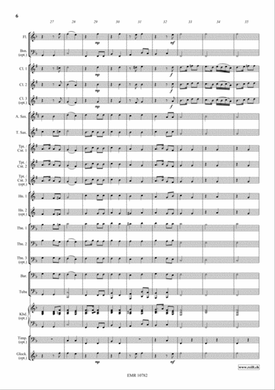 St. Anthony Choral St. Anthony Choral Concert Band scores gallery preview page 7