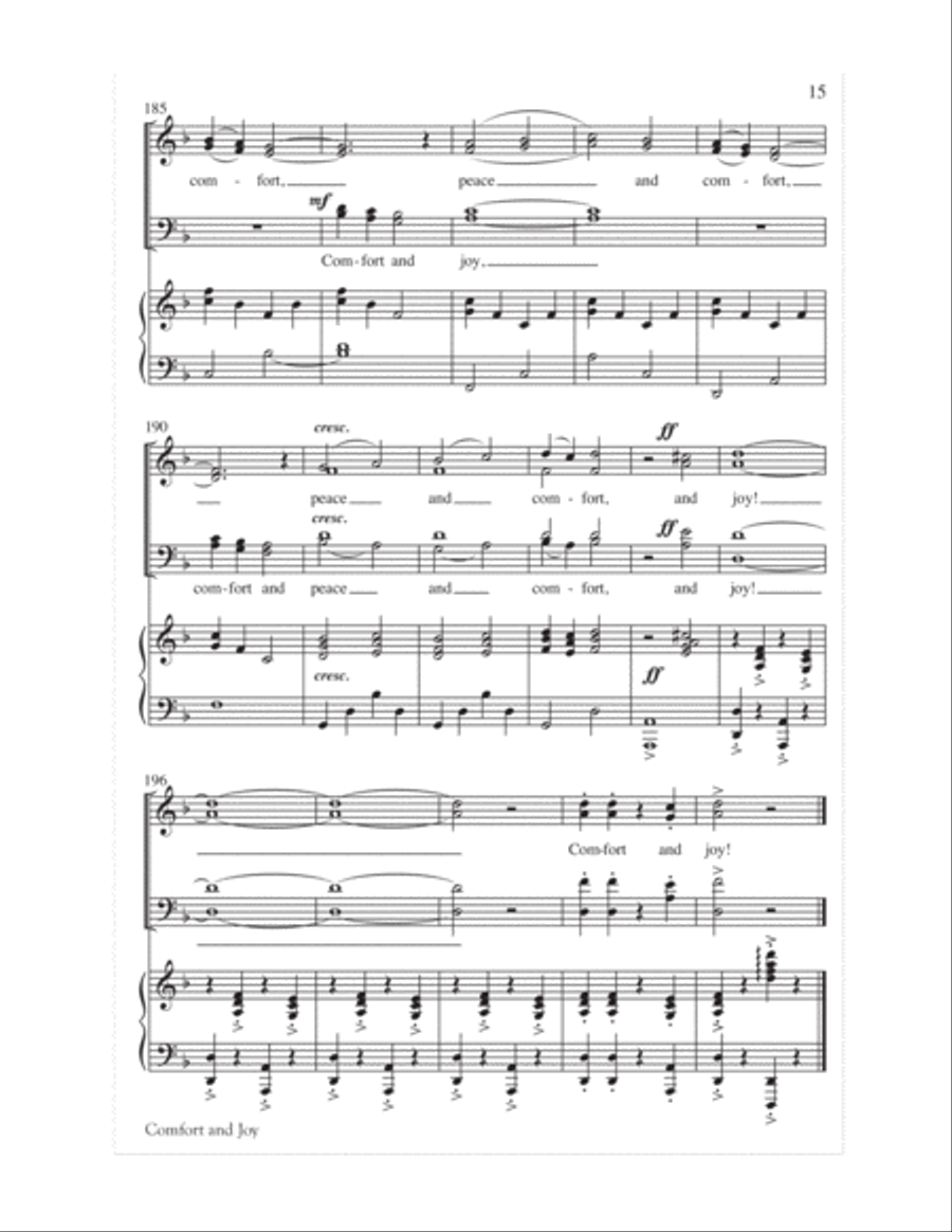 Comfort and Joy Comfort and Joy 4-Part scores gallery preview page 16