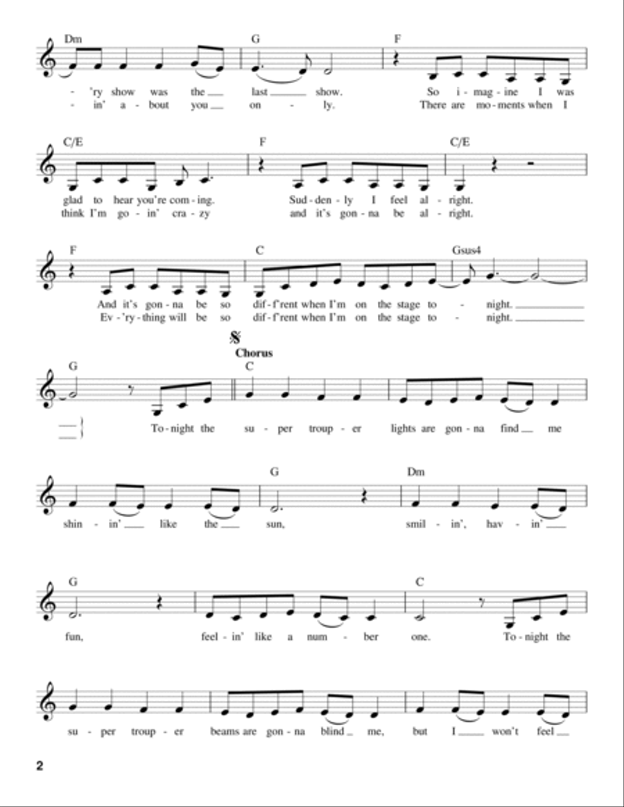 Super Trouper Voice scores gallery preview page 2