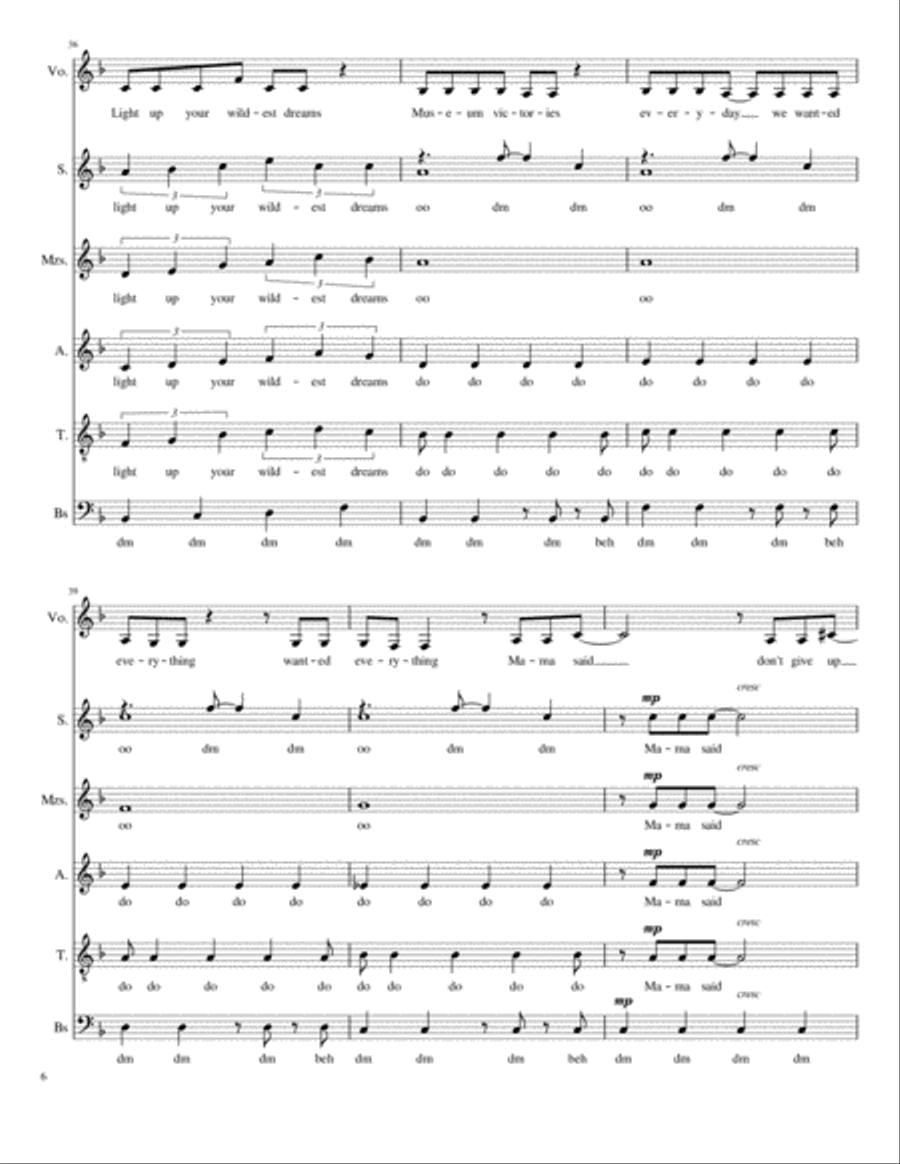 High Hopes Divisi scores gallery preview page 6
