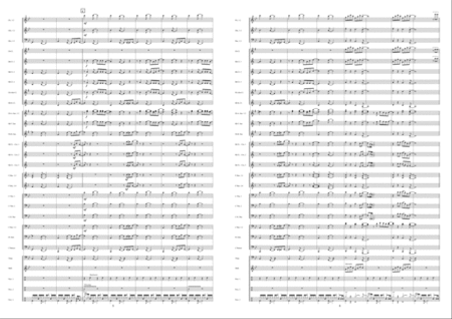 Eros Con Fuoco Eros Con Fuoco Fanfare Band scores gallery preview page 4