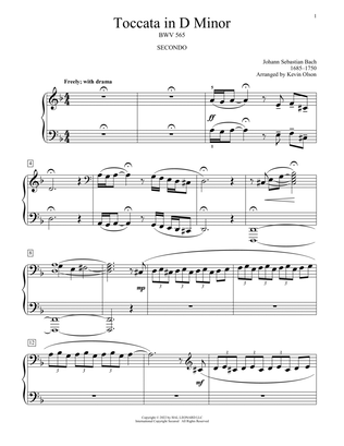 Book cover for Toccata And Fugue In D Minor, BWV 565 (arr. Kevin Olson)