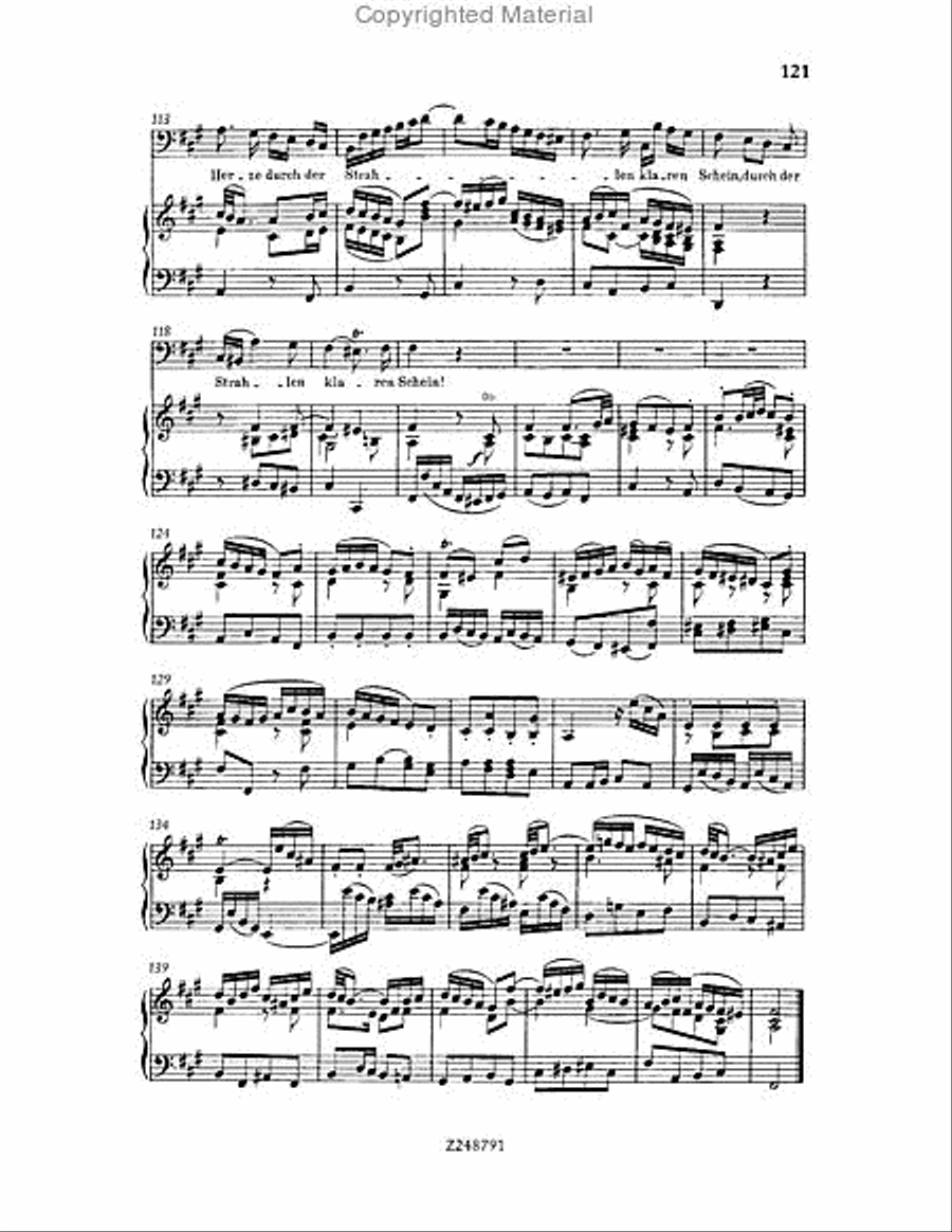 Christmas Oratorio, BWV 248 Choir scores gallery preview page 120